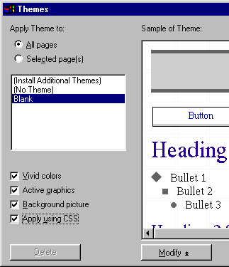Nastavení Theme. Musel jsem to oříznout, ten dialog nejde zúžit.