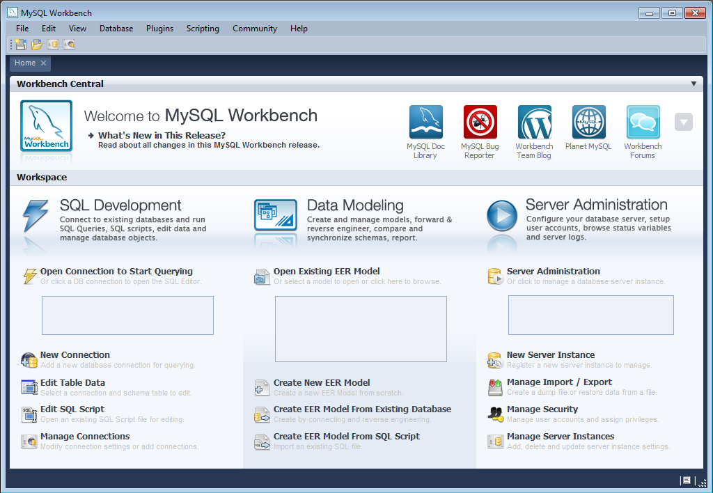 Getting Started Tutorial - Home
              Screen